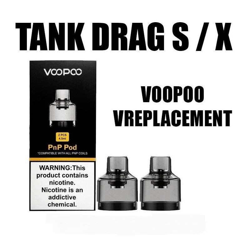 Pods de remplacement Drag S/X 4.5ml Voopoo (pack de 2) - mod And vap