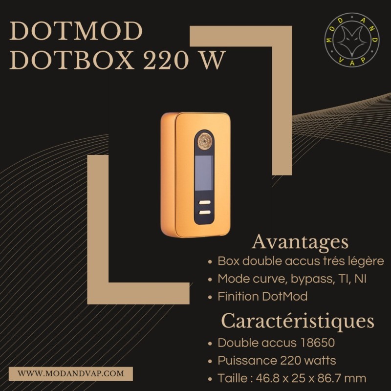 Dotbox 220W - Dotmod - Mod And Vap