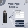 Kit Drag X Voopoo - mod And vap
