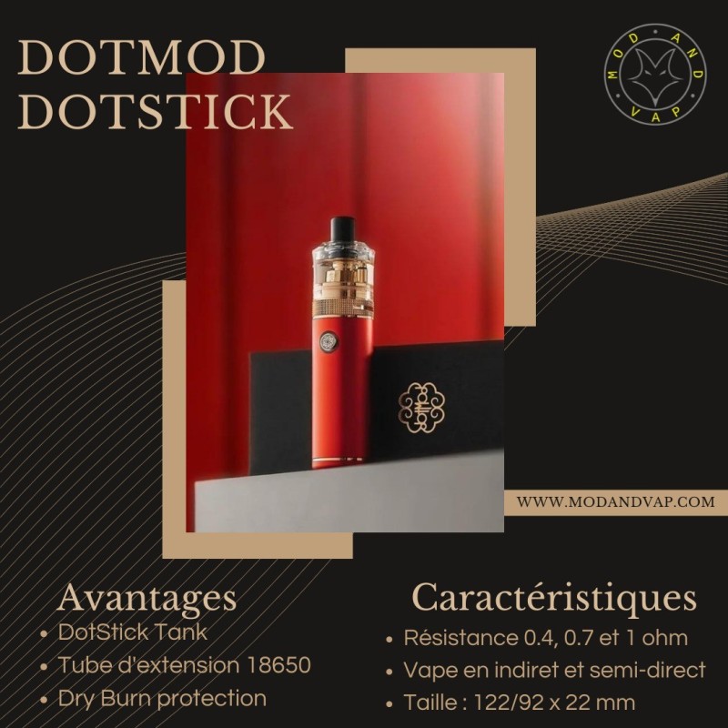 Dotstick 22mm - Dotmod - Mod and vap
